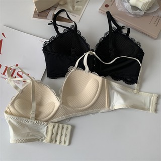 Áo lót Thêu Hoa Không Dây Nâng Ngực 3 / 4 Mỏng Nhẹ Thời Trang Quyến Rũ Dành Cho Nữ