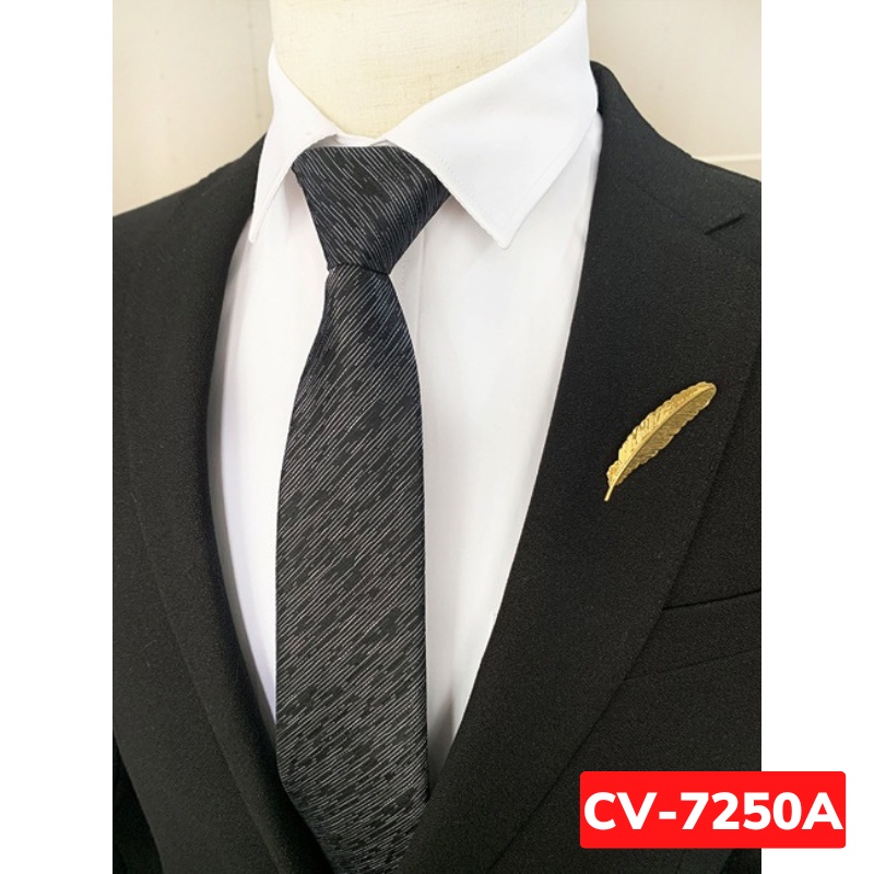 Calavat Nam 7cm thắt sẵn khóa kéo màu xanh đậm, Cavat công sở, Cà vạt ...