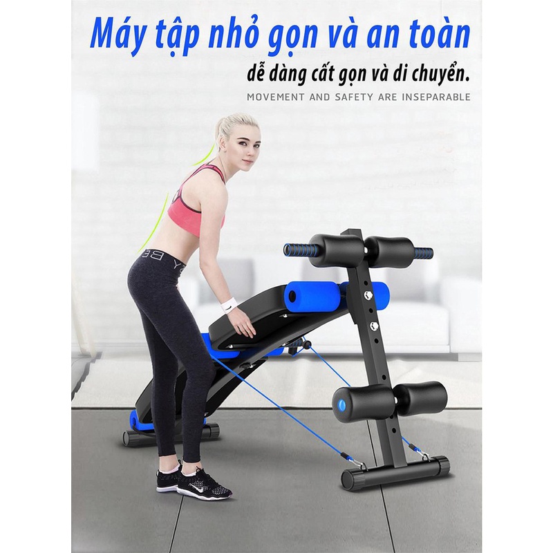 Ảnh BG- Ghế tập bụng đa chức năng Thiết bị tập thể dục tại nhà,có thể gấp gọn dùng tại nhà ghế băng 4