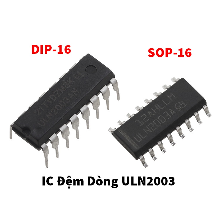 IC Đệm Dòng ULN2003A ULN2003 DIP16 / SOP16 Kiểu Mảng Darlington