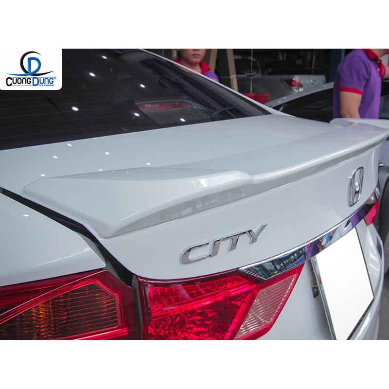 Đuôi gió liền cốp xe Honda City 2014-2018, Hàng mộc chưa sơn, Nhựa cứng thể thao phong cách
