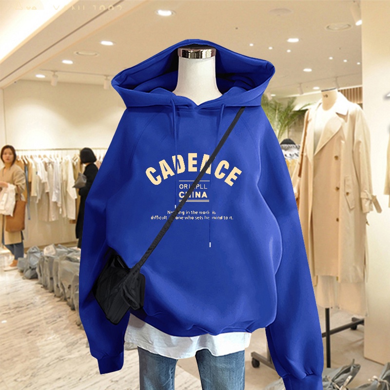 Mẫu Hoodie Nữ HappyFamily Xanh Rêu Hot Trend In Chữ Xinh Xắn CADENCE Chất Nỉ Da Cá Cotton 100 Cao Cấp