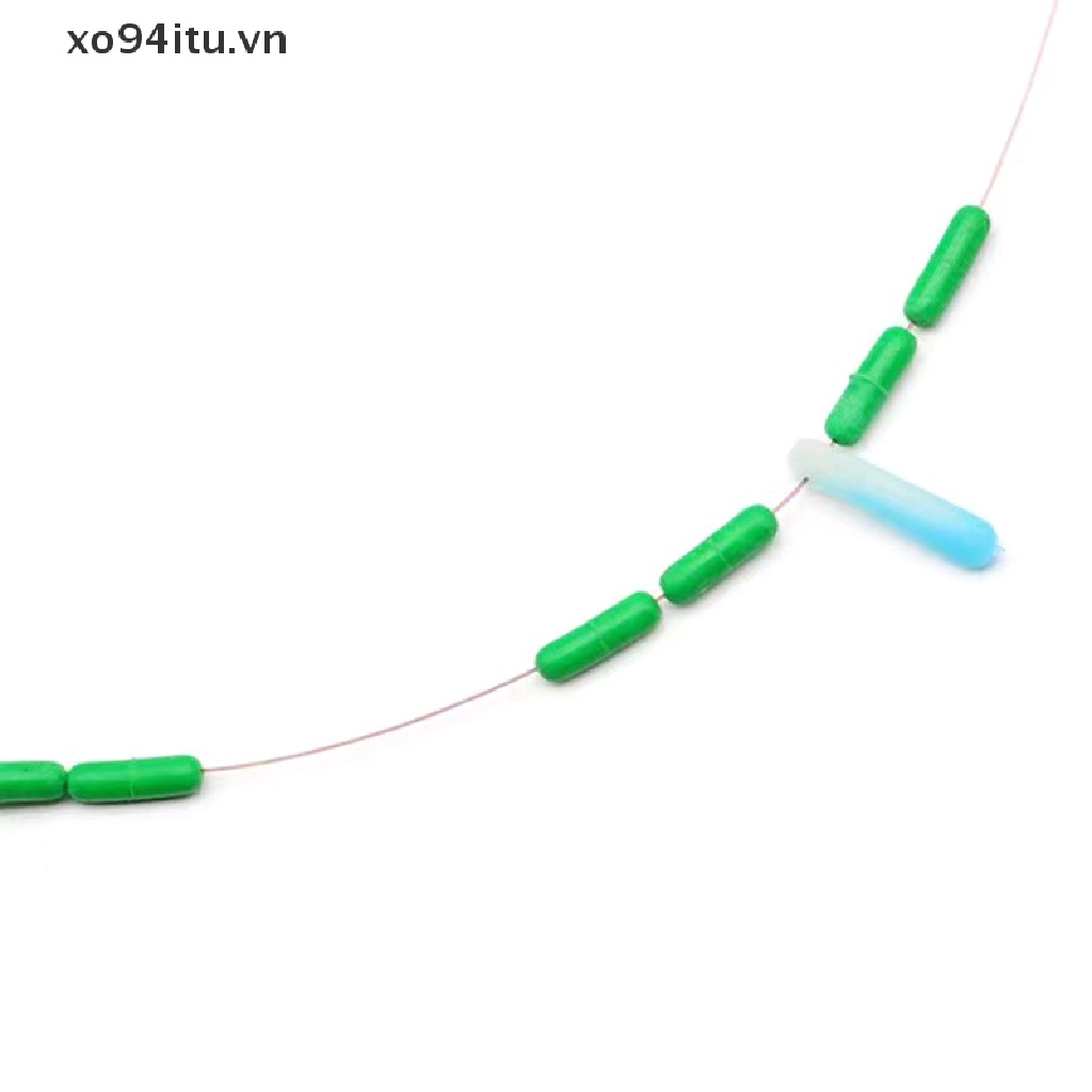 XOITU 300pcs/Pack Fishing Bobber Oval Black Silicon Stopper Space Bean Connector Fishing Line Resistance Fishing Accessories VN