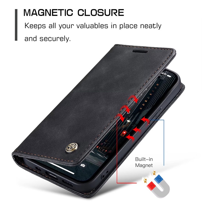 Dành Cho Samsung Galaxy S7 Edge S8 S9 S10 Plus S10e 5G Ốp Lưng Đứng Thẻ Túi Điện Thoại Da S8 + S9 + S10 + Lật Tự Động Đóng Ví