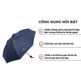 ô che mưa tự động bật mở gấp gọn phủ lớp ngăn chống Tia UV ,Dù Che mưa Che Nắng Ngoài Trời Cầm Tay Tự Động