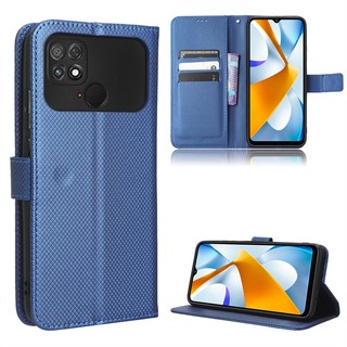 Dành Cho Xiaomi Poco C40 M4 M5 M5s Ốp Lưng Cá Mập Đen 3 4 5 Pro 5rs Chất Lượng Cao Retro Lật Da PU Ví Điện Thoại