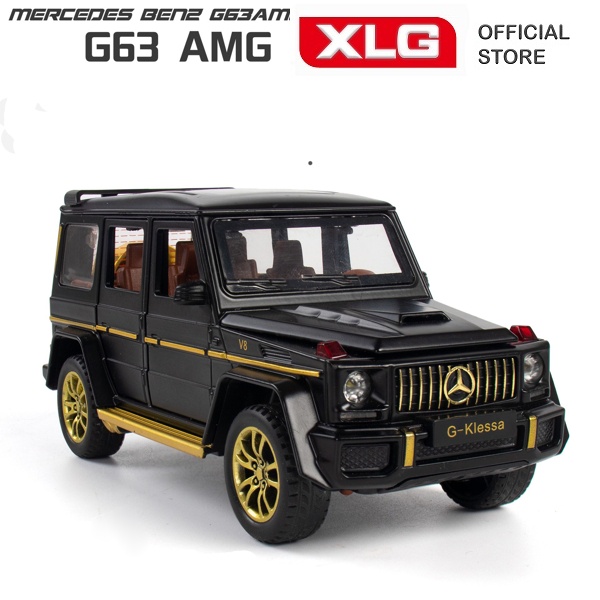 Ảnh Mô hình xe Mercedes G63 AMG cao cấp bằng kim loại có đèn led âm thanh 3