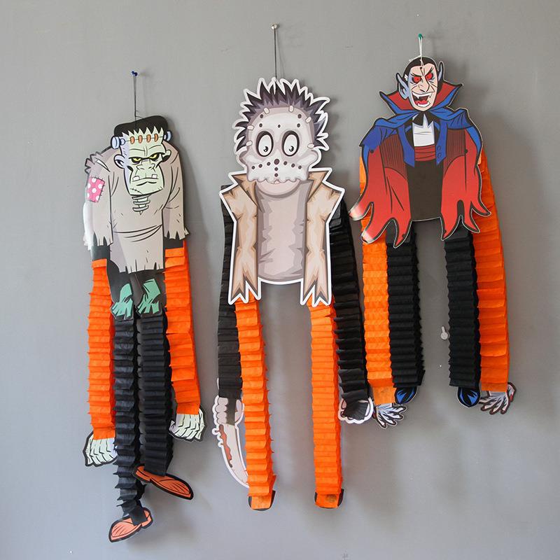 Trang trí Halloween - zoombie giấy xếp hình đẹp Ma cà rồng, Phù thủy, ông già