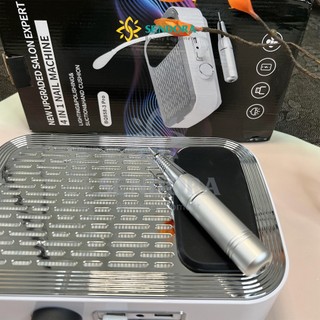 Máy mài móng tay tích điện kèm hút bụi, Máy mài nail 2in1 tích điện 80W 2in1