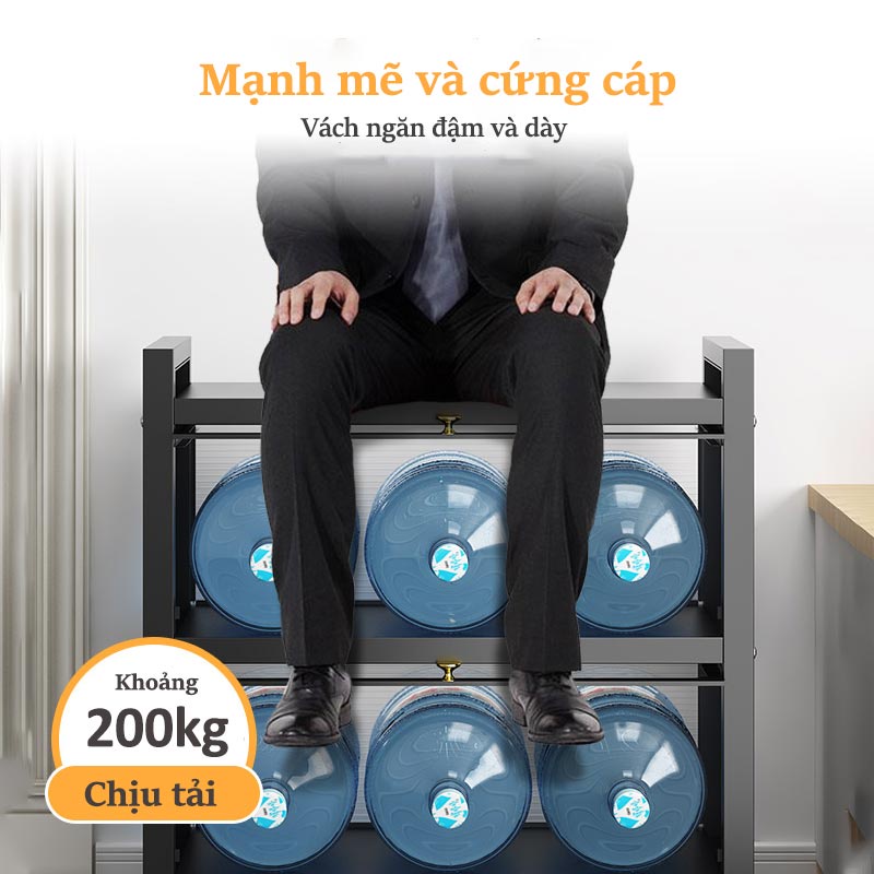 Lifinity Kệ Để Đồ-Tủ Nhà Bếp Đa Năng,Thép Carbon Màu Đen,Kệ Có Nắp Có Bánh Xe, Chống Bụi
