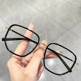 Kính Mắt Chống Bức Xạ Vintage Polygon Khung Kim Loại Ánh Sáng Xanh Có Thể Thay Thế Ống Kính Sắc Thái Cho Nữ / Nam