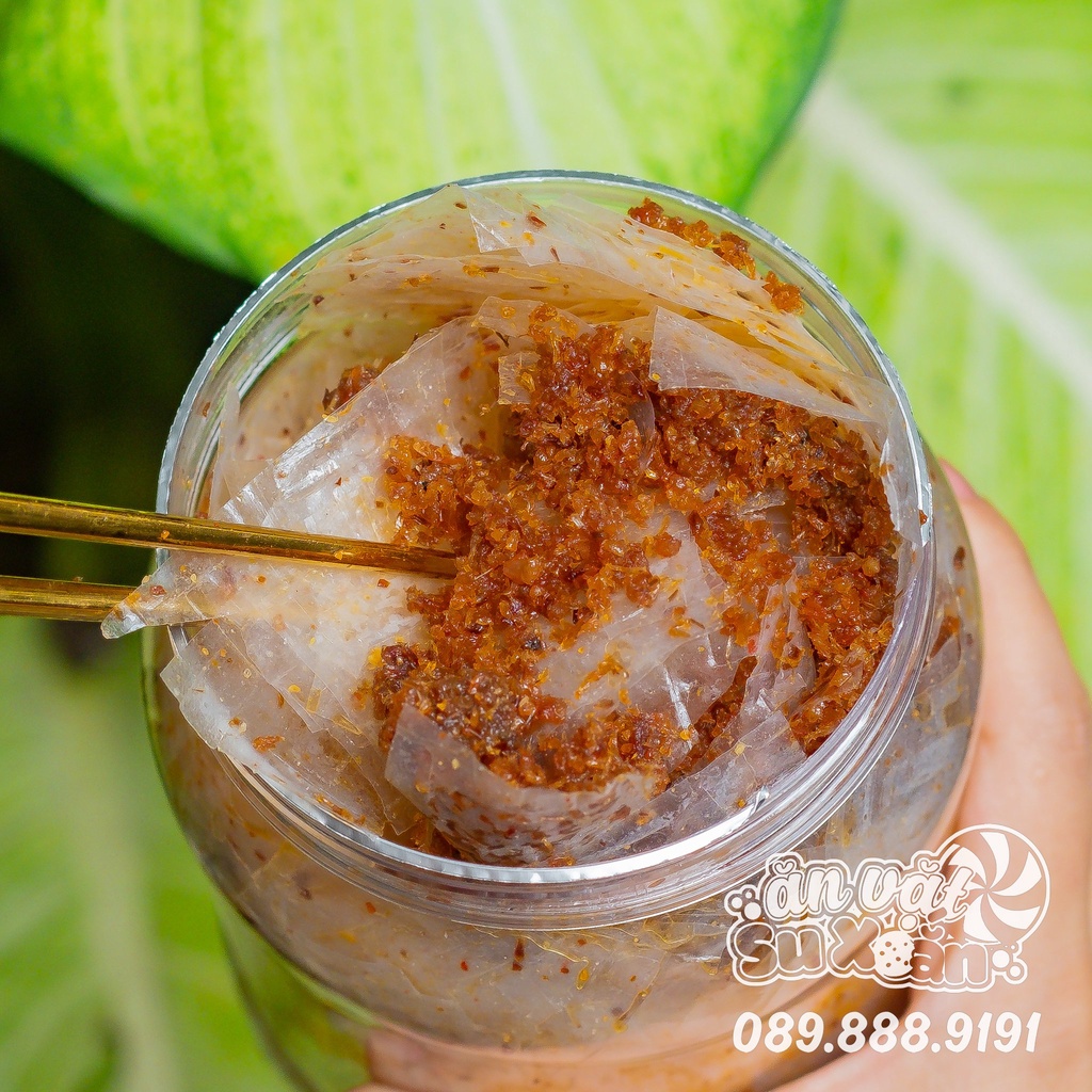Bánh tráng tôm khô cháy tỏi Ăn Vặt Su Xoắn