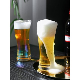 Bộ 6 Ly thuỷ tinh 380ml, Cốc thuỷ tinh sọc cong chữ S chịu nhiệt dùng uống cafe, trà sữa, nước ép