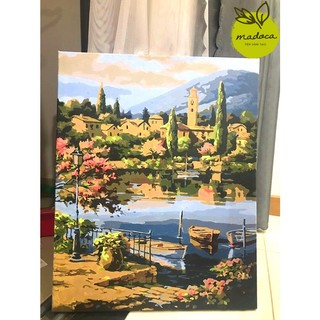 [TỔNG HỢP] Tranh tô màu, Tranh sơn dầu số hóa tự tô Madoca chủ đề PHONG CẢNH (có khung 40x50cm)
