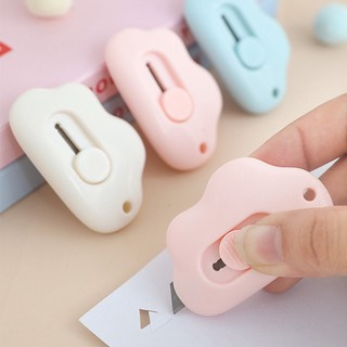 Dao Rọc Giấy Mini Hình Đám Mây Nhiều Màu Sắc Dễ Thương { H }