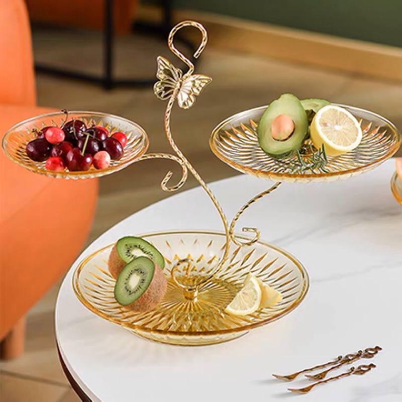 Khay đựng bánh trái nhiều tầng sang trọng