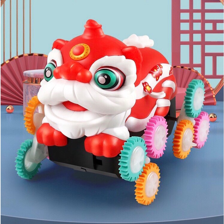 Xe Đồ Chơi Chạy Pin Tự Lật Xoay Đầu 360 Độ Siêu Ngầu Có Đèn LED, Xe Đồ ...