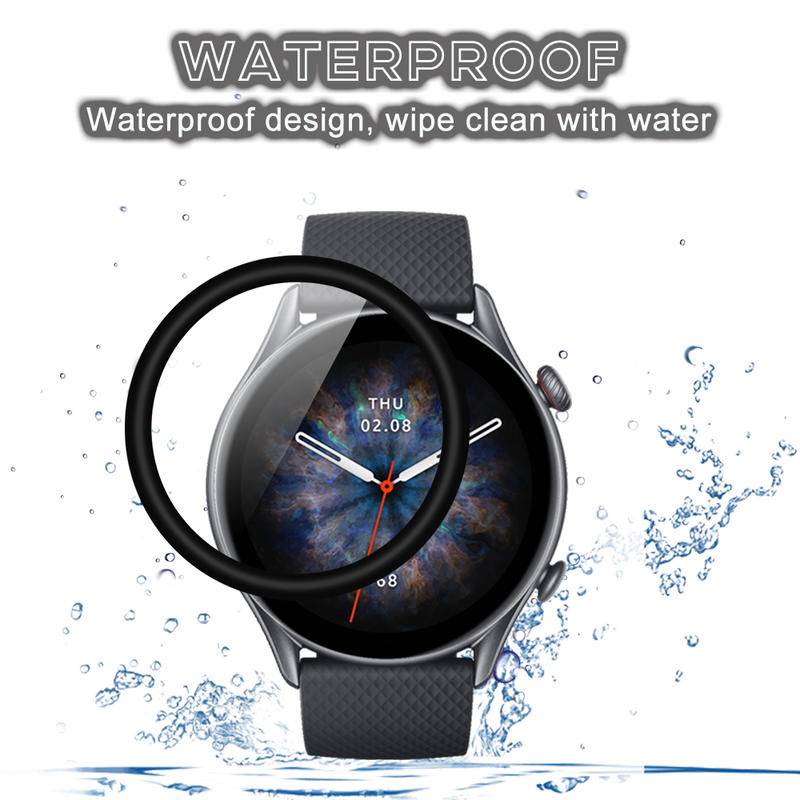 Kính Cường Lực Mềm Cho Huami Amazfit Bip 3 Pro U S GTS2 GTS2e GTS4 mini Bảo Vệ Màn Hình Đồng Hồ Phim Bảo Vệ Cho Huami Amazfit GTR2 GTR3 T-REX Pro Bảo Vệ