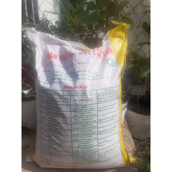 Bao 24-25kg Phân Hữu Cơ Cút Long Tân Cải Tạo Đất, Cung cấp Din.h dư.ỡng