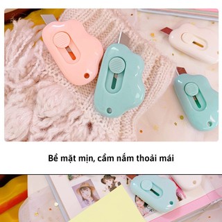 Dao Rọc Giấy Mini Hình Đám Mây Nhiều Màu Sắc Dễ Thương { H }