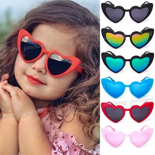 Trẻ em yêu kính râm trẻ em kính râm trang trí trẻ em trái tim đào nam và nữ kính râm kính dễ thương