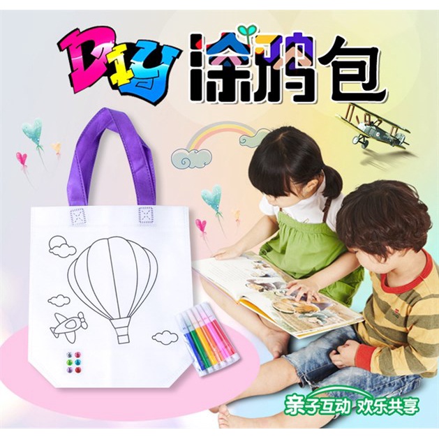 Combo túi kèm màu tô sáng tạo, phát triển tư duy