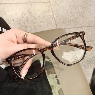 【 Ống kính có thể thay thế Kính mắt chống ánh sáng xanh Khung kính INS Thời trang Hàn Quốc Retro Ladies