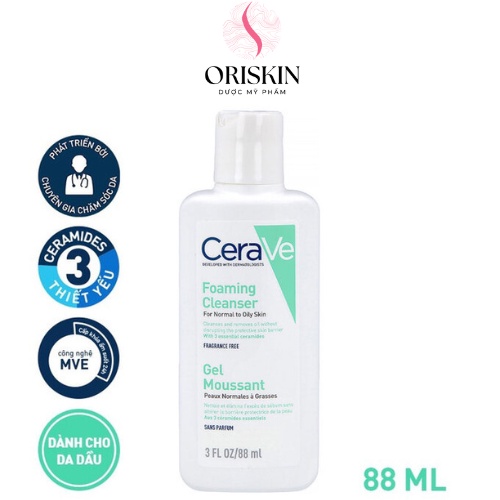 Ảnh CeraVe - Sữa Rửa Mặt Giúp Làm Sạch Sâu Cho Da Dầu CeraVe Foaming Cleanser 1