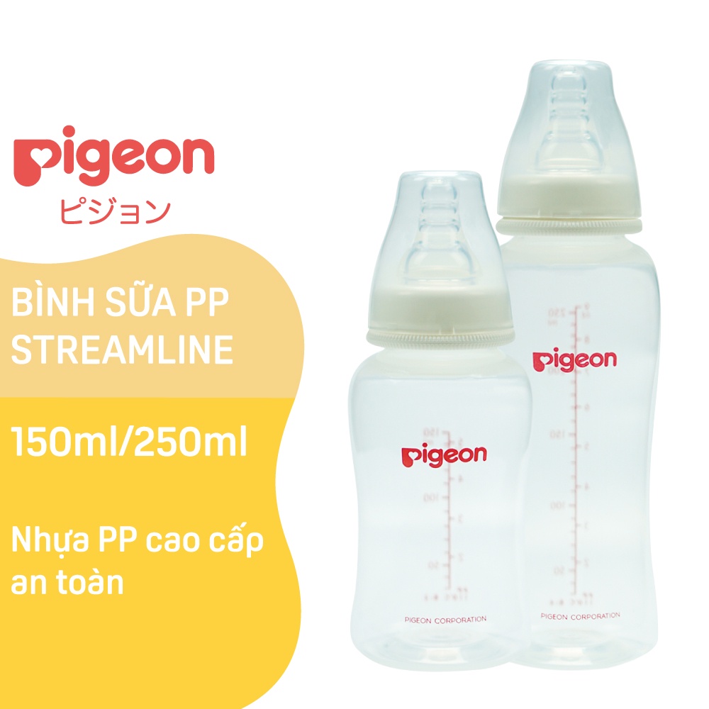 Bình sữa PP Streamline Pigeon 150ml/ 250ml