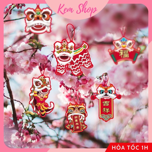 Dây liễn tài lộc treo đào mai cây cảnh, cành đào đông trang trí Tết năm mới - Kem Shop K90