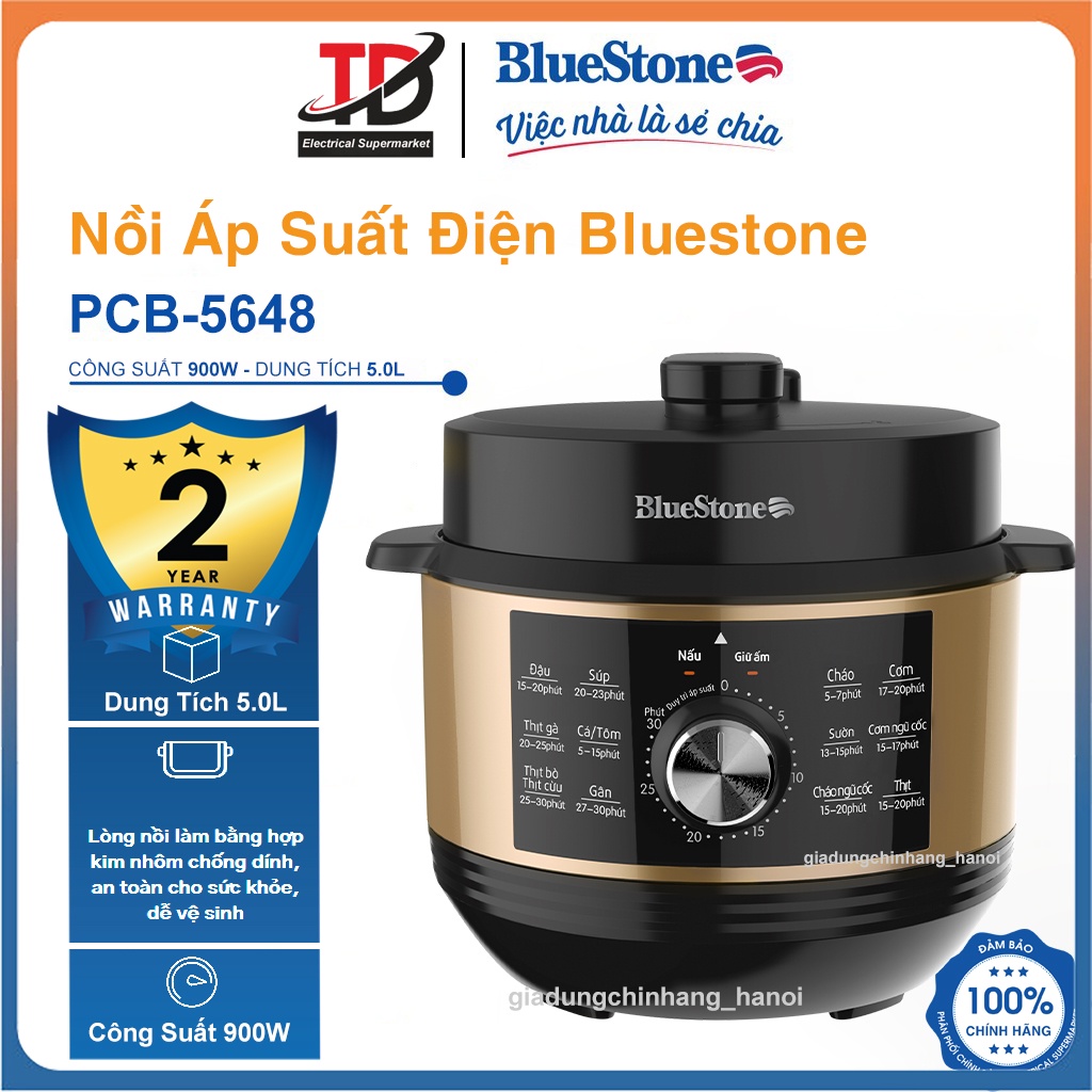 Cách Sử Dụng Nồi Áp Suất Bluestone PCB-5648: Hướng Dẫn Chi Tiết và Đầy Đủ