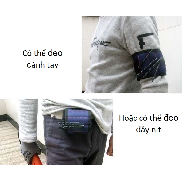 Dây đeo cổ tay hút đinh vít, Bu Lông, Mũi Khoan sử dụng nam châm từ tính mạnh