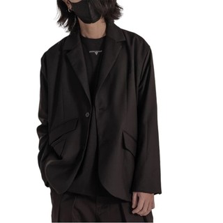 ÁO KHOÁC BlAZER NAM NỮ-ÁO KHOÁC VEST T-A-N THỜI TRANG UNISEX PHONG CÁCH HÀN QUỐC AV024 MÀU ĐEN