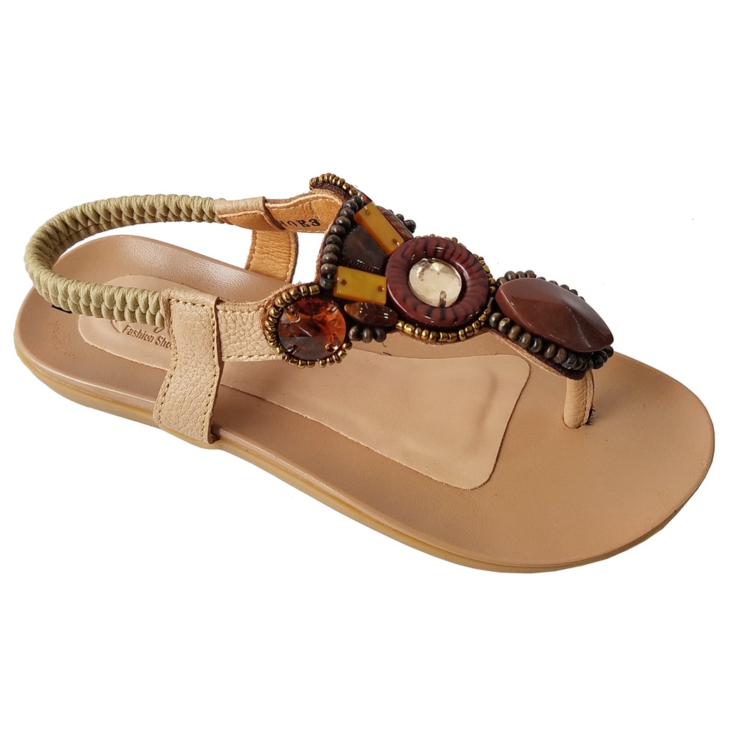 Sandal nữ quai kẹp da bò thời trang BIGGBEN HKD2949