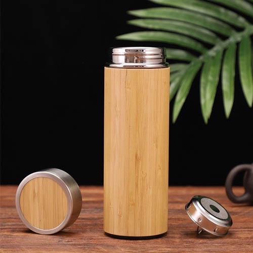 Bình Giữ Nhiệt Vỏ Tre Giữ Nhiệt Cả Nóng Và Lạnh - Thiết Kế Mới Lạ Độc Đáo Bảo Vệ Môi Trường