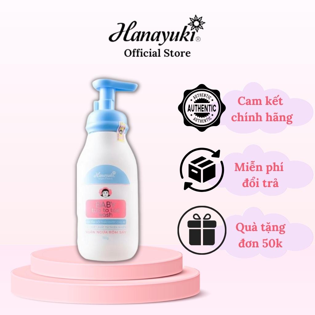 Ảnh Sữa Tắm Em Bé Hanayuki Baby Top Toe Wash Trắng Da Dưỡng Ẩm Hanayuki Chính Hãng 1