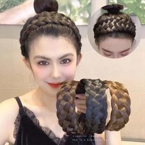 【Bờm Tóc Giả 】Băng đô Cài Tóc Giả /Tết Thắt Bím Phong Cách Thời Trang Hàn Quốc Cho Nữ