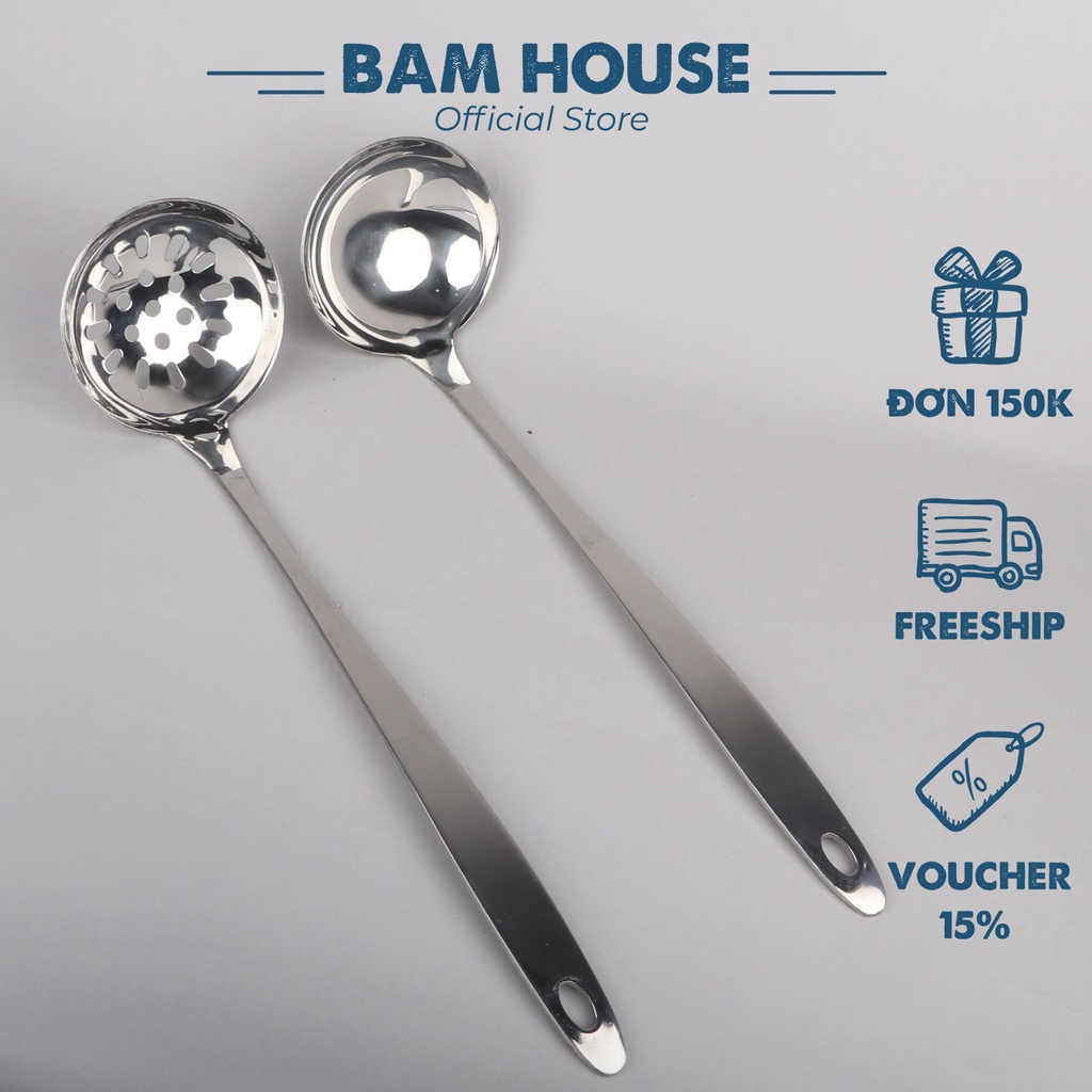 Vá canh inox Bam House cán dày Trắng thiết kế sang trọng cao cấp SVB01 ...