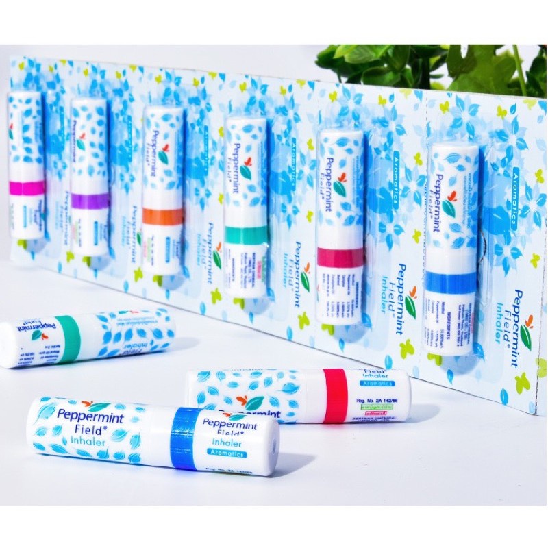 Dây 6 Ống Hít Thông Mũi Hương Bạc Hà Nội Địa Thái Lan Hàng Chính Hãng Menthol Nasal Inhaler 1.7ml