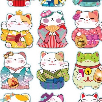 Set 12 Lì Xì Chibi Nhật Bản May Mắn Bao Lì Xì Tết Đẹp Cute Thần Tài Bản To Cao Cấp Độc Lạ ESHOP