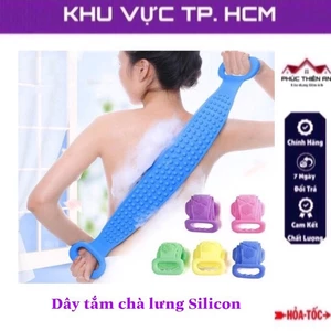 Dây tắm chà lưng 2 mặt chất liệu Silicon - tẩy tế bào chết hiệu quả