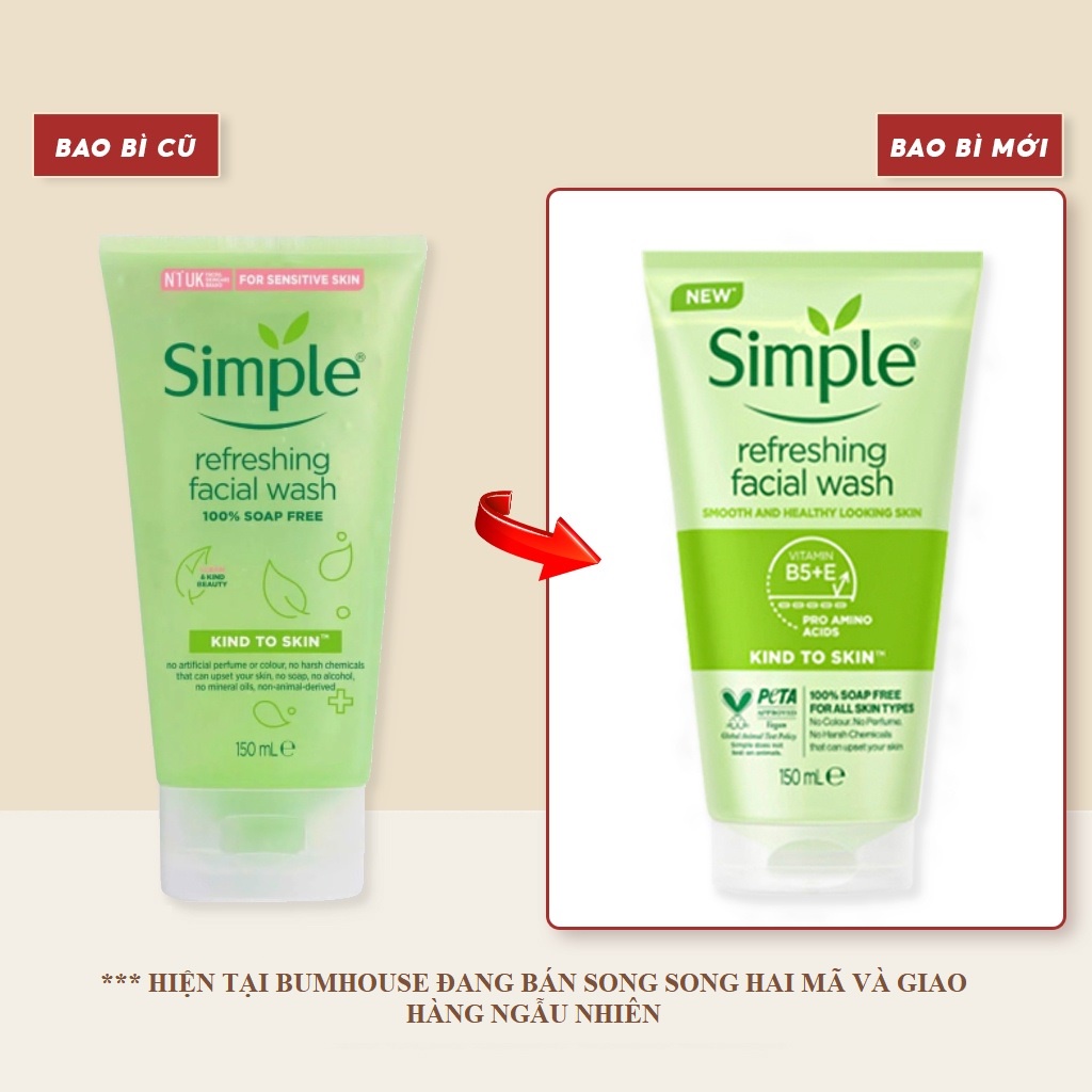 Ảnh Sữa Rửa Mặt, Toner, Nước Tẩy Trang Dịu Nhẹ Simple Kind To Skin 2