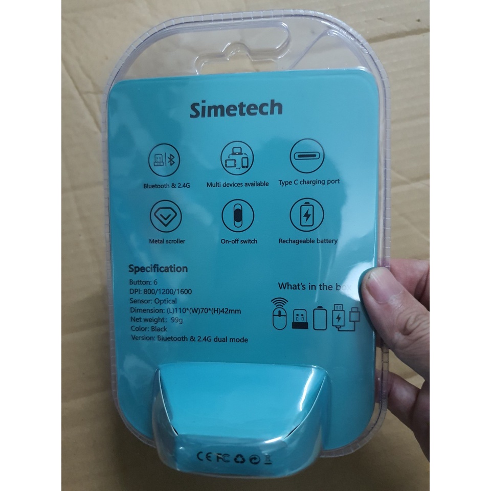 Mouse chuột máy tính không dây Bluetooth và Wireless đa năng simetech ...
