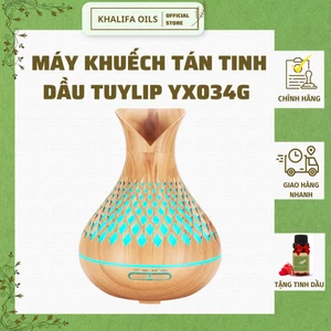 Máy Khuếch Tán Tinh Dầu Tuylip YXO034G Khalifa Dung Tích 200ml Tạo Hơi Sương Tăng Độ Ẩm Tặng Kèm Tinh Dầu