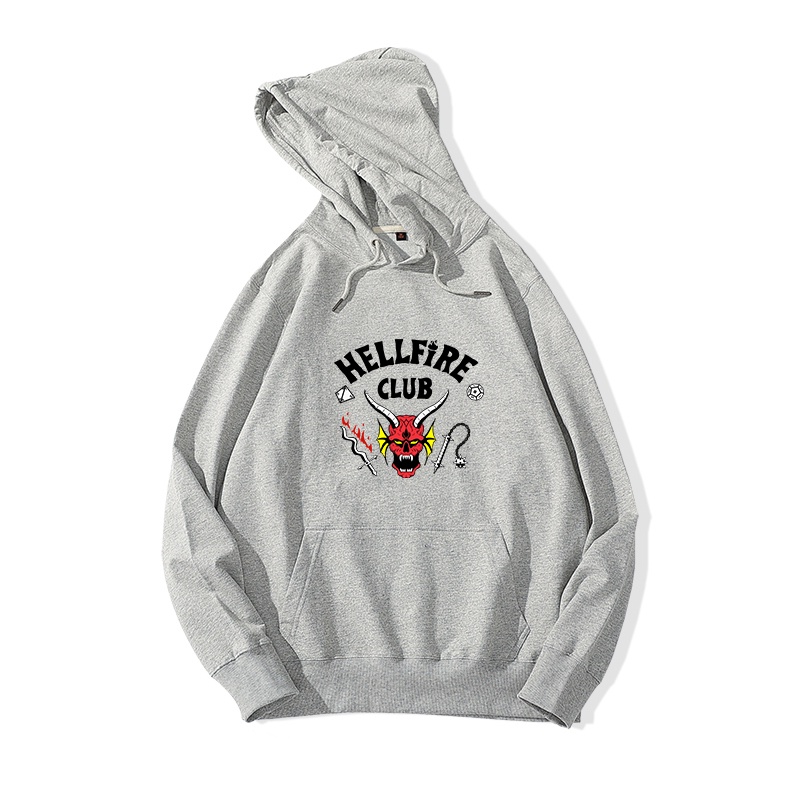 Áo Hoodie Nam HappyFamily Form Rộng In Chữ HELLFIRE CLUB Chất Nỉ Da Cá 100 Cao Cấp