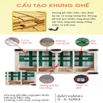 Ghế Sofa Giường Khung Sắt Tay Gỗ Kiểu Dáng Sang Trọng Cho Phòng Khách HGK-31, Có Tặng Kèm Bàn Sofa Chất Lượng Tốt — ảnh 6