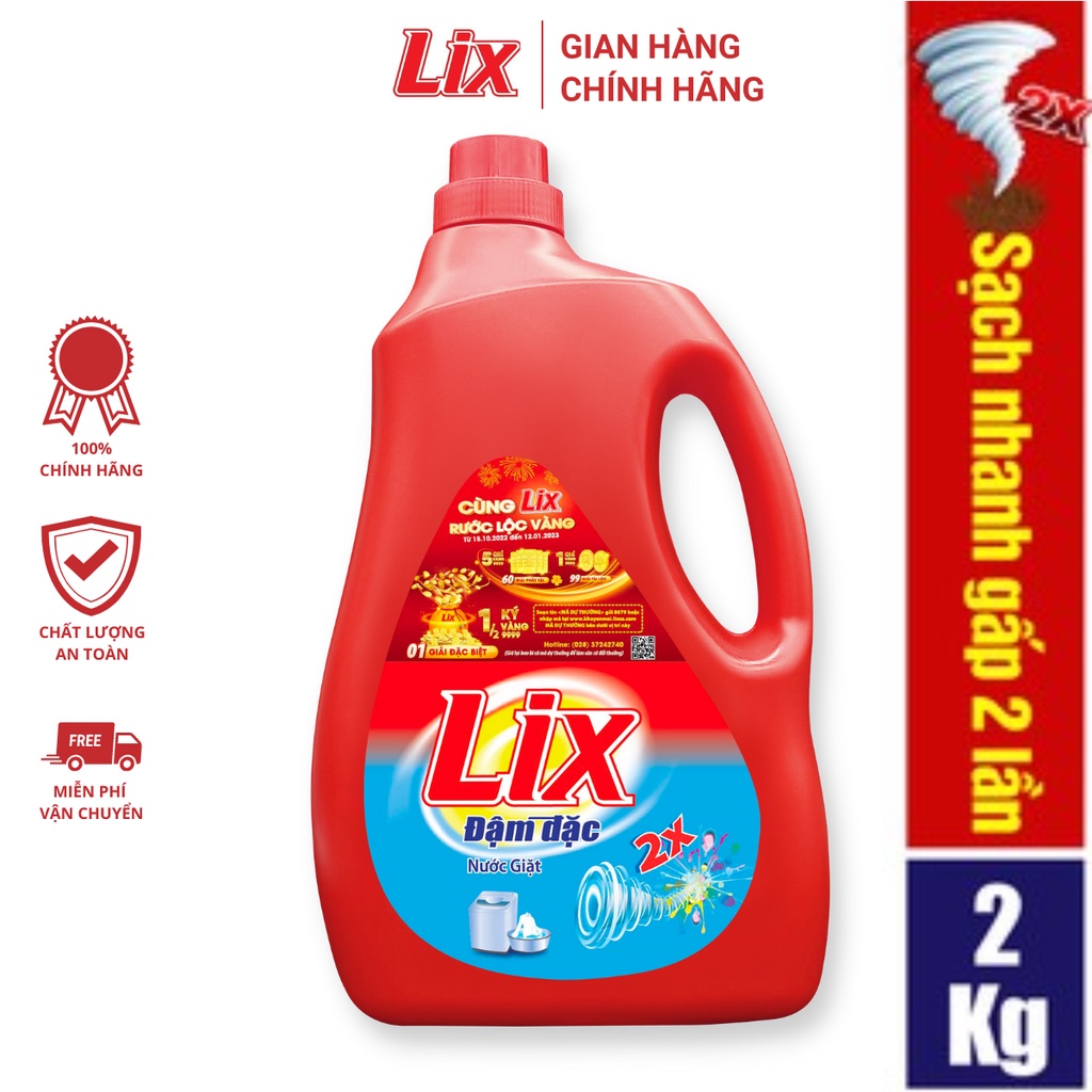 Ảnh Nước giặt Lix nhiều mùi hương nhiều dung tích sạch khuẩn khử mùi thơm ngát hương hoa 2