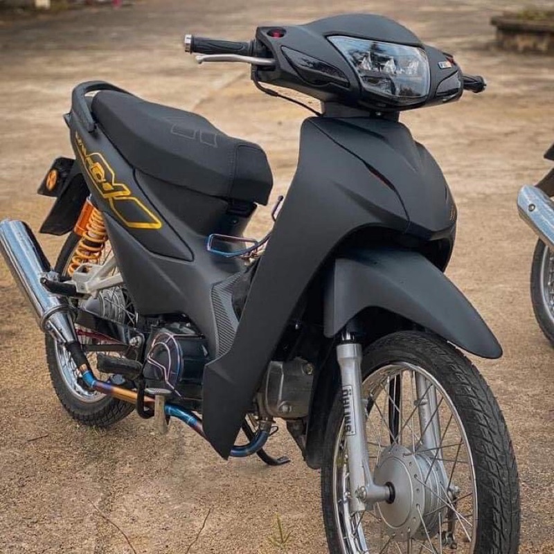 Tem trùm Wave Alpha đen nhám ( không kèm tem rời crom ) | Shopee Việt Nam