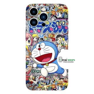 Tấm dán Skin Mặt Sau / Ốp Lưng Doremon MS02 FULL VIỀN Dành Cho 15 pro max 14 pro max 13 pro max 12 pro max - FukiShop