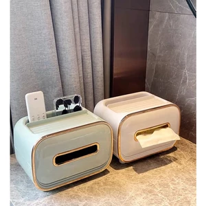 Hộp đựng giấy đa năng có ngăn đựng điều khiển/cọ trang điểm